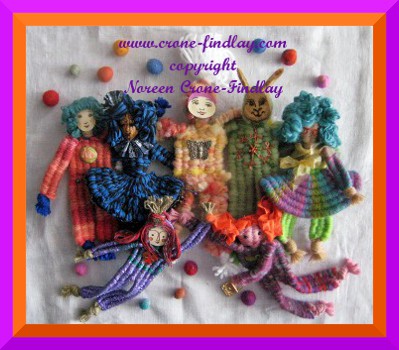 Stick weaving tall dolls group 1 (c)