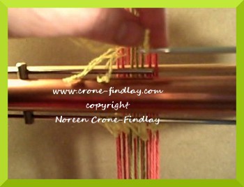 How to weave Inkle bands on the Mirrix Loom part 2-10 (c)
