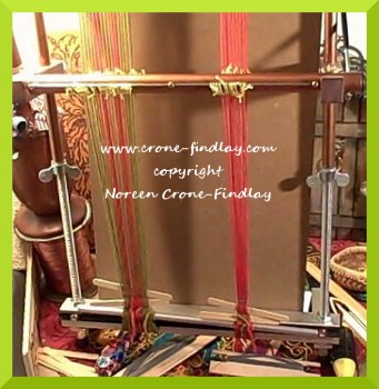 How to weave Inkle bands on the Mirrix Loom part 2-13 (c)