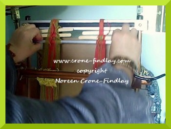 How to weave Inkle bands on the Mirrix Loom part 4-3 (c)