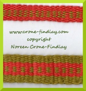 orange and green bands (c)