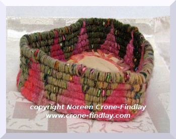 Stick weaving workshop heart basket (c)