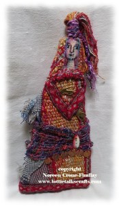 One of a kind art doll by Noreen Crone-Findlay www.tottietalkscrafts.com